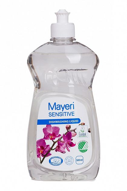 Экологичное гипоаллергенное средство для посуды Mayeri 0,5 л.для асматиков и людей с чувсвительной кожей, безопасно для окружающей с 000000000001195422