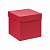 Коробка подарочная 130x130x130мм РУТАУПАК тиснение ЛЕН красный картон 000000000001222367