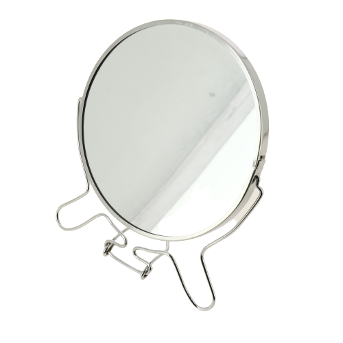 Зеркало складное-подвесное 14см METAL двустороннее с увеличением серебро 000000000001207967