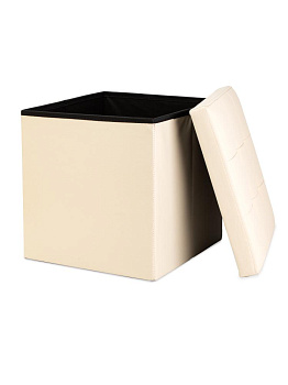 Пуфик куб 38х38х38см складной ваниль PU 000000000001226418