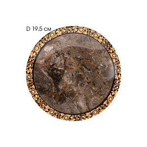 Тарелка дисертная 19,5см LUCKY плоская восточная роскошь керамика 000000000001211997