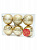 Набор новогодних шаров Золотой с золотым орнаментом Magic Time, 6 см, пластик, 6 шт. 000000000001150991