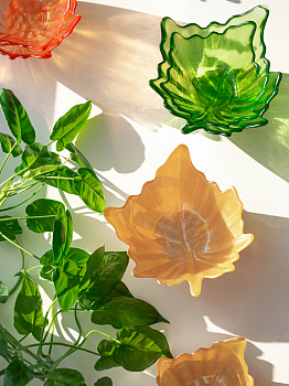 Ваза-конфетница 14см EFE GLASS Цветок металлик золото стекло 000000000001213534