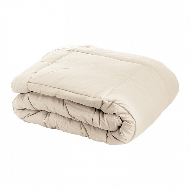 Одеяло-покрывало 2-спальное 170x205см DE'NASTIA молочный полиэстер 000000000001219108