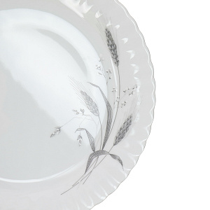 Мелкая тарелка Колосок Porcelaine Czech Gold Hands, 24 см 000000000001110755