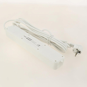 Фильтр сетевой 5м 5 розеток LUAZON LIGHTING 2200Вт 10А 220В белый 000000000001205716