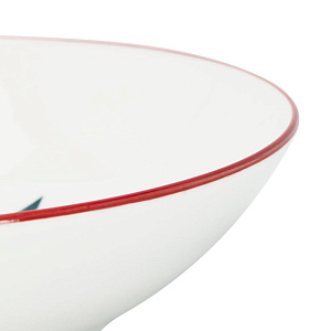 Тарелка суповая 20см 650мл DE'NASTIA Щелкунчик белый фарфор 000000000001226180