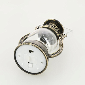 Фигура световая 12х6х8см Фонарь бронза НГ батарейки 3хLR44 теплый белый 000000000001208794