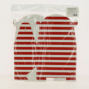 Коробка большая 20х25см 6шт красная полоска R010049 000000000001174069