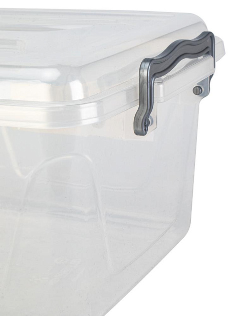 Контейнер для хранения 6л FORA квадратный с клипсами полипропилен 000000000001227306
