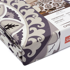 Комплект постельного белья семейный KLEO INTAN наволочки 70х70см сатин 100% хлопок 01474107 000000000001205234