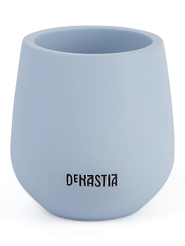 Стакан для зубных щёток DE'NASTIA SOFT COLLECTION голубой полирезина 000000000001215862
