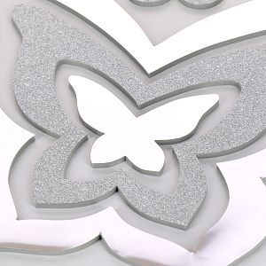 Объемные зеркальные стикеры с блестками Бабочки Room Decoration 000000000001127338