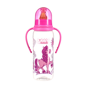 Бутылочка с соской от 0 месяцев Веселые животные Lubby, 250мл 000000000001135405
