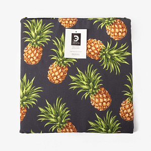 Подушка на стул Этель "Ананасы" 32х32см, репс, пл.130г/м2, 100% хлопок 4275202 000000000001200110