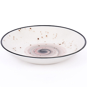 Набор столовой посуды 19 предметов TULU PORSELEN Galaxy milky/bordeaux фарфор 000000000001212285