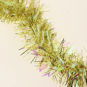 Новогодняя мишура Искристый желтый из Полиэтилена / 200x10см арт.80453 000000000001191216