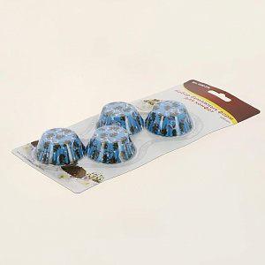 Набор форм для конфет бумажных  D5см H2см 100шт VL80-278.Изготовлено: гофрированная пергаментная бумага. 000000000001190152