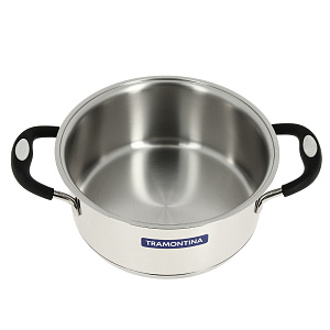 Кастрюля с крышкой 2,85л TRAMONTINA SOLAR SILICONE индукция нержавеющая сталь 000000000001169950