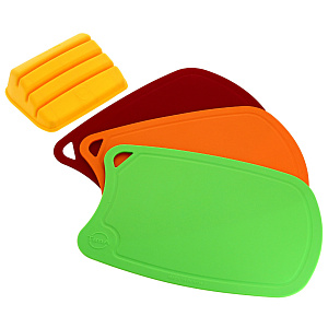 Набор разделочных досок из полиуретана с подставкой, 31x21 см 000000000001169266