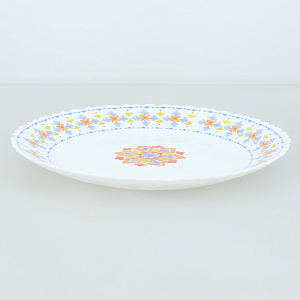 Тарелка обеденная 24см КОРАЛЛ Turkish стеклокерамика 000000000001208041