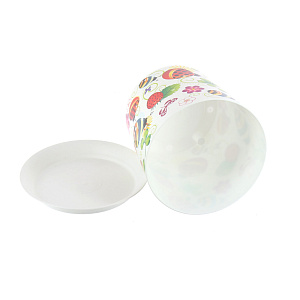 Кашпо с поддоном Божьи Коровки Деко Idea, 1.2л, 12.5 см 000000000001129822