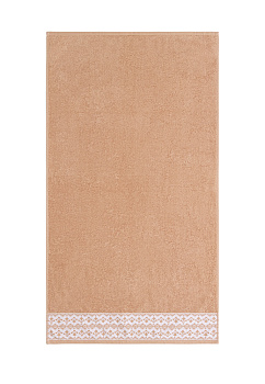 Полотенце 70х130см DE'NASTIA ТАЛИСМАН терракотовый хлопок-100% 000000000001215368