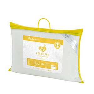 Подушка 50x70см СОНОТЕРРА STH-Токио поплин хлопок/лебяжий пух полиэфирное микроволокно 000000000001217464