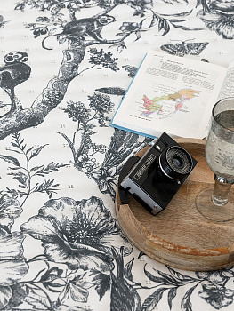 Покрывало 190x220см DE'NASTIA Tiger белый/серый полиэстер 000000000001230717