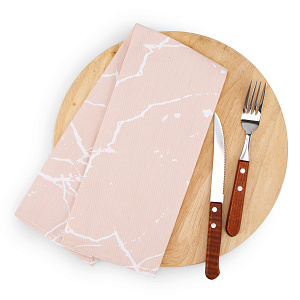 Полотенце кухонное 35х60см LUCKY Мрамор бежевый хлопок 100% 000000000001218600