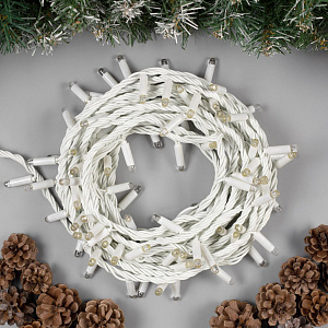 Гирлянда-Нить 10м 100LED LUAZON LIGHTING IP65 100LED 220В УМС белая нить свечение белое 000000000001207996