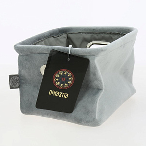 Органайзер для хранения 21x13x17см DE'NASTIA серый велюр полиэстер 000000000001210421