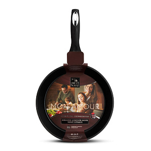 Сковорода 24см SWEET HOME MON AMOUR глубокая черный алюминий 000000000001215876