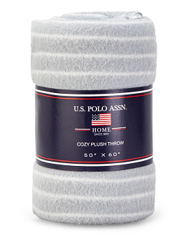 Плед 125х150см HOME страйп плотность 150гр в ассортименте полиэстер 000000000001227165