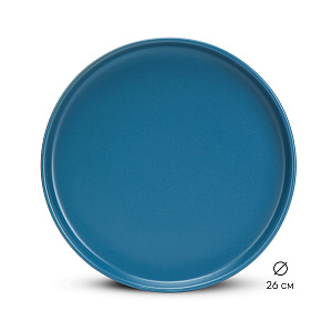 Набор столовой посуды 16 предметов синий матовый керамика 000000000001219906