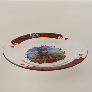 Тарелка 19,5см ND PLAY Леди Баг и Супер Кот Париж бабочки стекло 000000000001193230