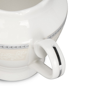 Молочник 260мл Stephanie с перламутром серебро фарфор 000000000001219804