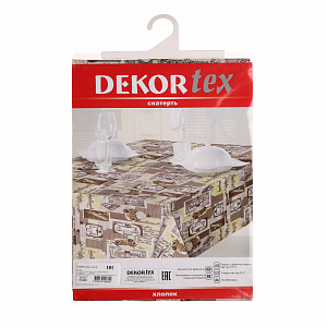 Скатерть DekorTex, 100х140 см, хлопок 000000000001126436