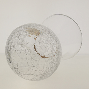 Ваза стеклянная МОНРЕАЛЬ 29см  листок медь Cr2202 000000000001182690