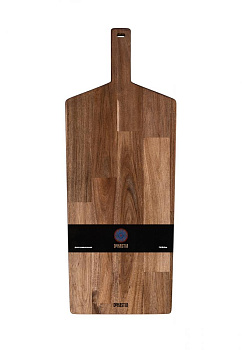 Доска универсальная 72x28x2см DE'NASTIA прямоугольная большая с ручкой коричневый дерево акация 000000000001216970