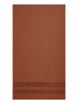 Полотенце 50x90см DE'NASTIA КРАФТ коралловый хлопок 100% 000000000001219504