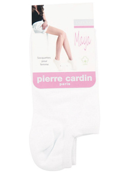 Носки женские р.38-40 PIERRE CARDIN Майа укороченные белые 95%хлопок 5%эластан 000000000001198273
