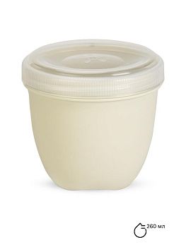 Банка с крышкой 260мл PHIBO ECO STYLE светло-серый пластик 000000000001092306