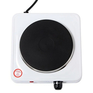 Плитка электрическая ECON 1конфорка 15,5см 1000 Вт белый металл 000000000001211359