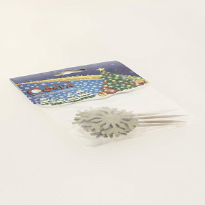 Топеры-Снежинки 6шт СФЕРА Золото 000000000001181703