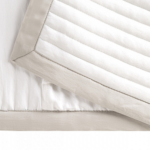 Наволочки декоративные 50x70см 2шт DE'NASTIA Structure строчка белый полиэстер 000000000001224728