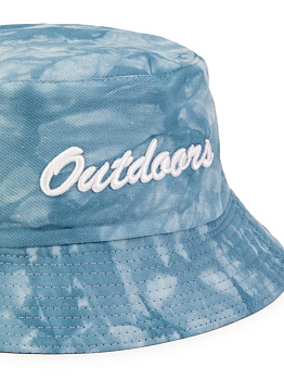 Панама 56-58см цветная с надписью голубой хлопок 000000000001227552