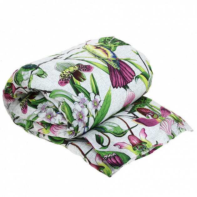 Комплект постельного белья Тропический Рай Павлина, 2 спальный, экоматин 000000000001160511