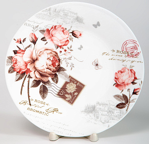 Тарелка обеденная 25см OLAFF ЖОЗЕФИНА мелкая опал 000000000001207540