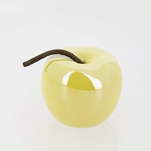 Фигура декоративная 6х5,5см Яблоко желтый керамика 000000000001209224